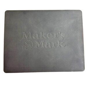 Makers Mark Ice Cube Tray & Lid Black 7 x 5 Inches